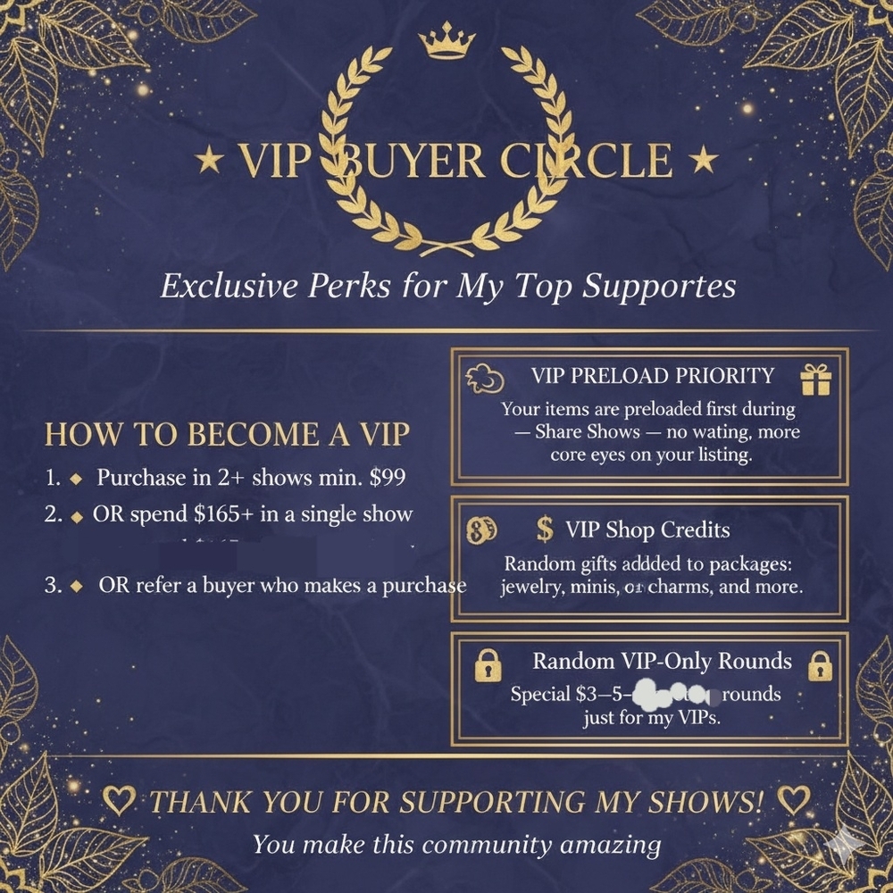 🌟 VIP BUYER CIRCLE — Exclusive Perks!🌟